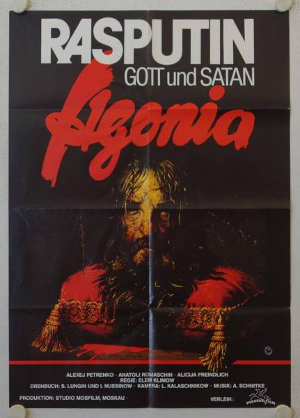 Agonia - Rasputin Gott und Satan originales deutsches Filmplakat